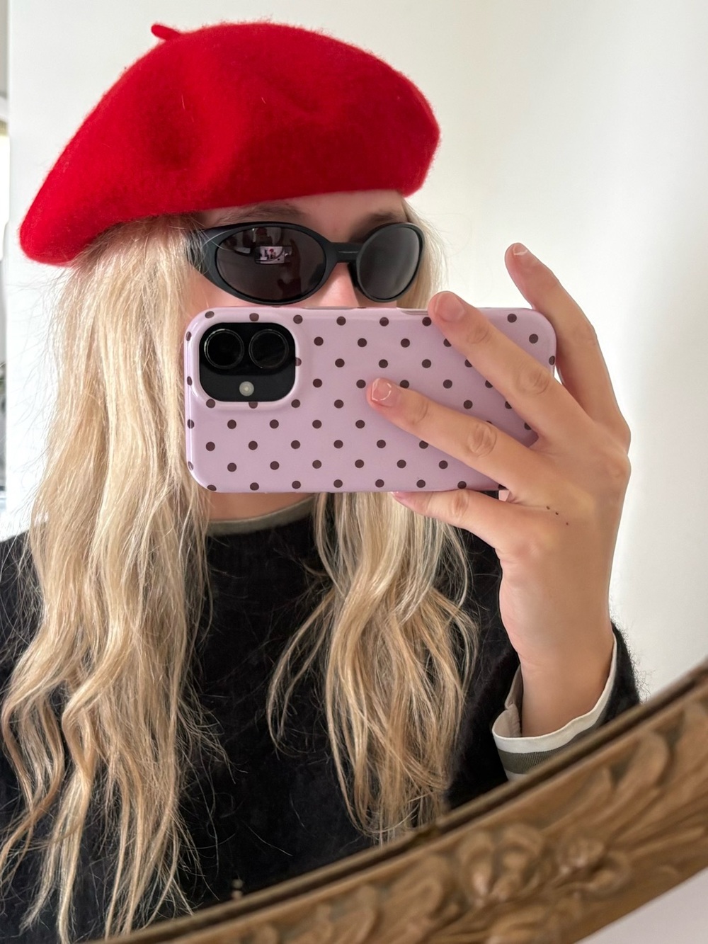 Classic Red Wool Beret